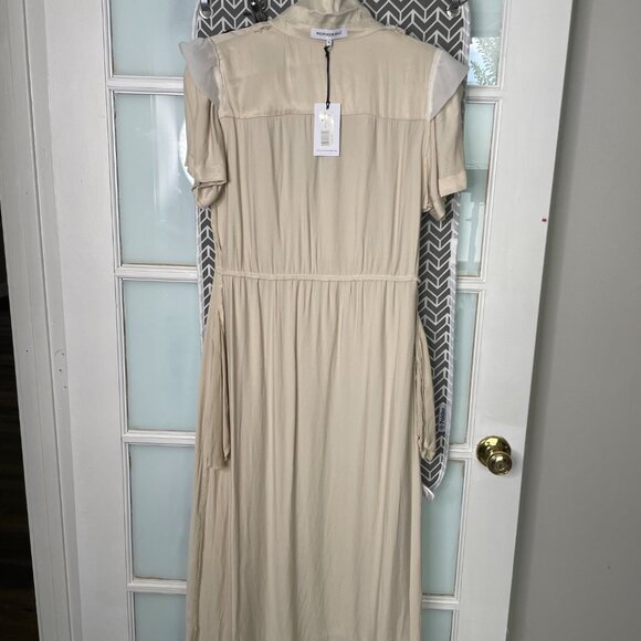 WeWoreWhat | Camp Collar Shirt Dress in Creme Brulee - Picture 4 of 7